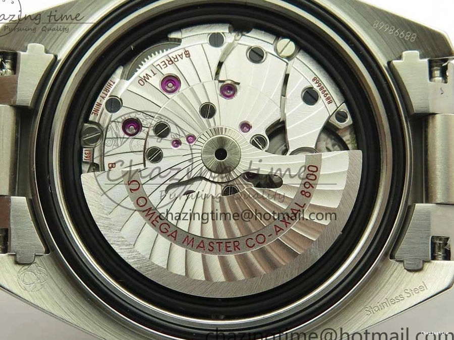 0407 Trendy Planet Ocean 43.5mm SS VSF 1:1 Best Edition Black Ceramic Bezel and Dial on SS Bracelet A8900 Super Clone 7973